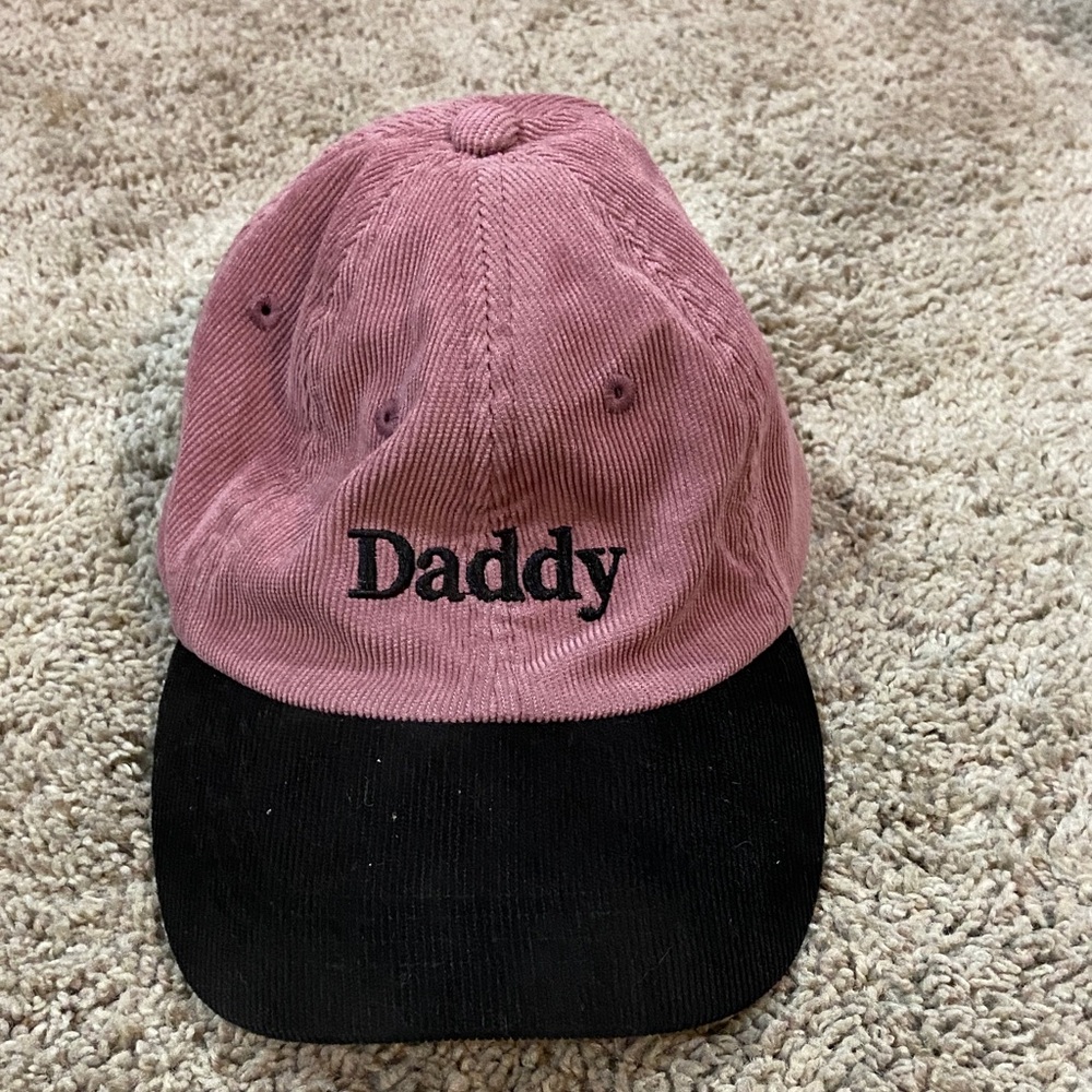Pink/purple and Black 'Daddy' Cap